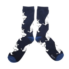 Nordic Buddies, Moomin, Socks for Men, Moomintroll Wondering, 40-45 dark blue