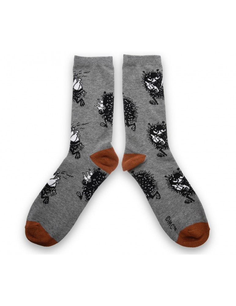 Nordic Buddies, Moomin, Socks for Men, Stinky on the Run, 40-45 gray-brown