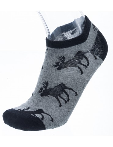Robin Ruth, Socken niedrig, Elk, 36-42 grau-schwarz