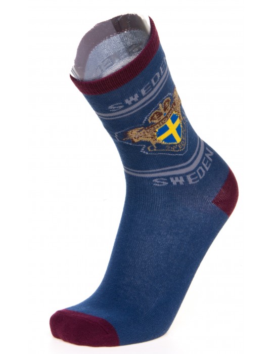 Robin Ruth, Socks, Sweden Flag, 41-46 blue