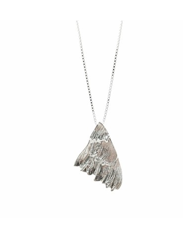 Sirokoru, Frozen Wing, Eco Silver Pendant with Silver Chain