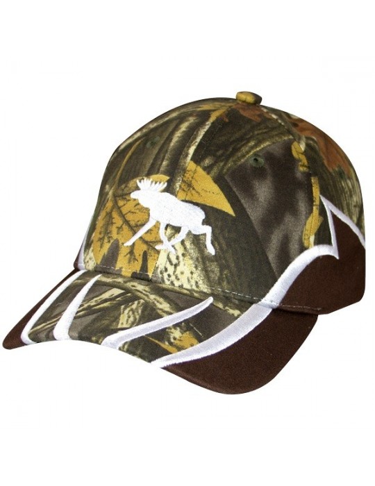 Cap for Adults, Silver Moose Kamouflage, brown