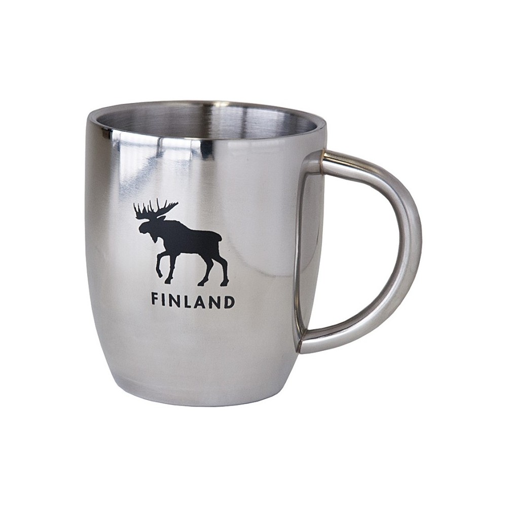 Finland Moose, Mug, chrome