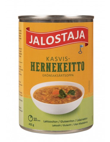 Jalostaja, Kasvishernekeitto, Vegetable Pea Soup vegan, Canned Food 435g
