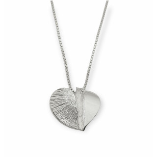 Sirokoru, Sydän, Eco Silver Pendant with Silver Chain