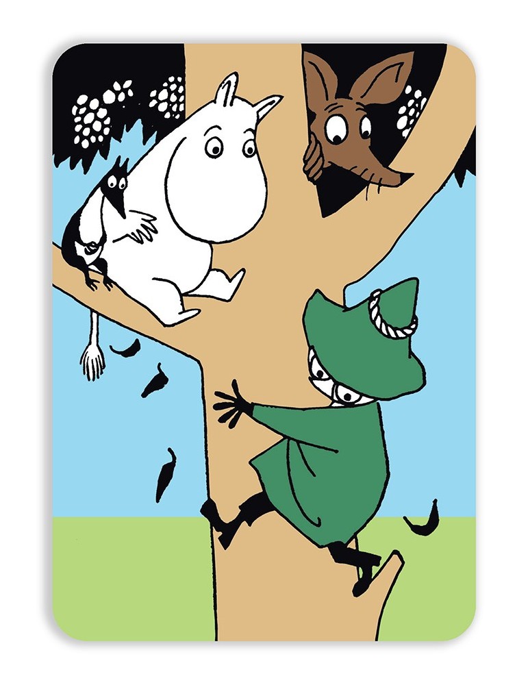 Putinki, Moomin, Postcard rounded, In the Tree