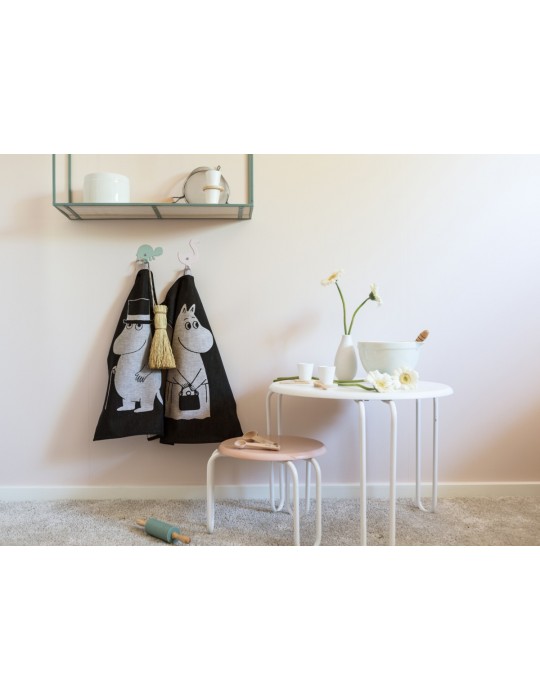Ekelund, Moomin, Kitchen Towel, Tavla, Organic Cotton 35x50cm, black