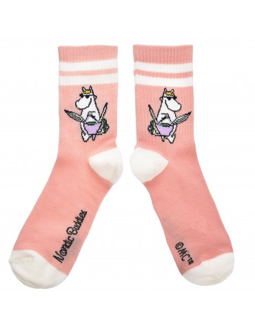 Nordic Buddies, Moomin, Tennis Socks for Women, Snorkmaiden, 36-42 pink