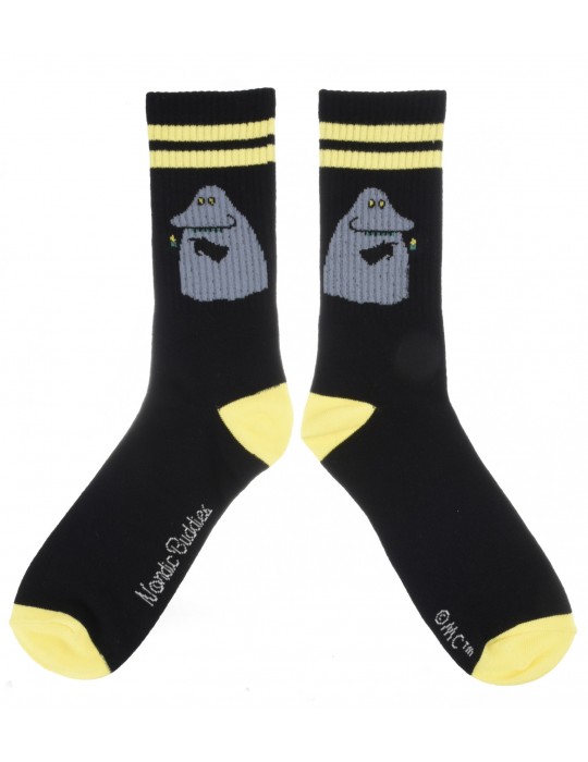 Nordic Buddies, Moomin, Tennis Socks for Men, Groke 40-45 black