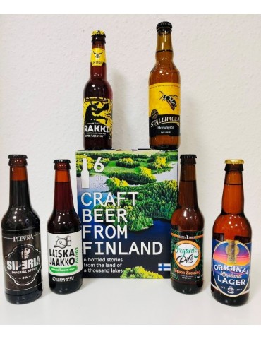 Craft Beer from Finland, Tasting Package 6x0,33l 4,5%-8%