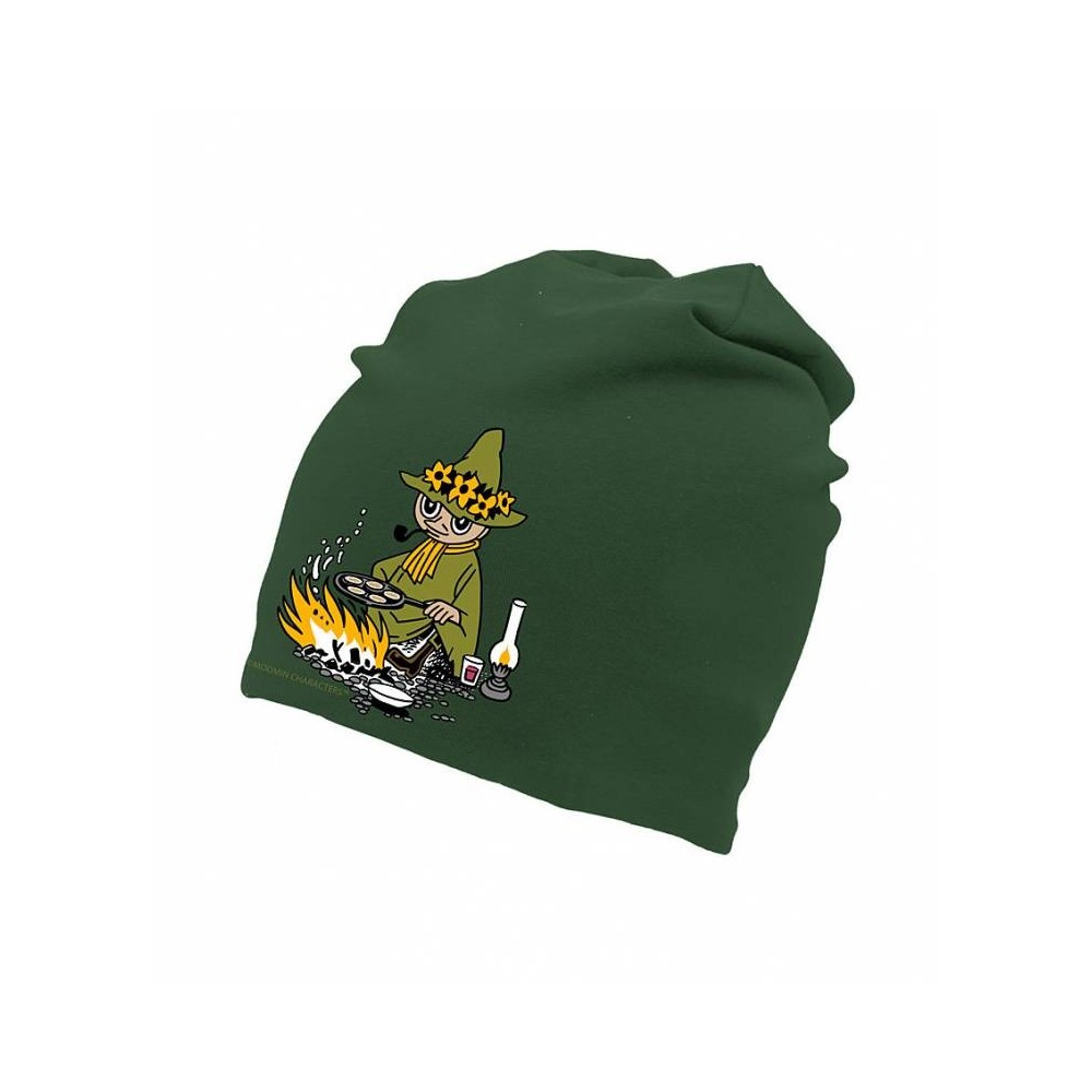 Mikebon, Moomin, Cotton Trikot Beanie for Adults, Snufkin green