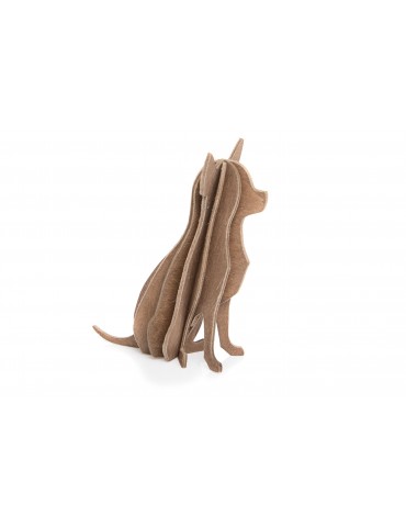 Lovi, 3D wooden Decoration, Chihuahua brown 6cm