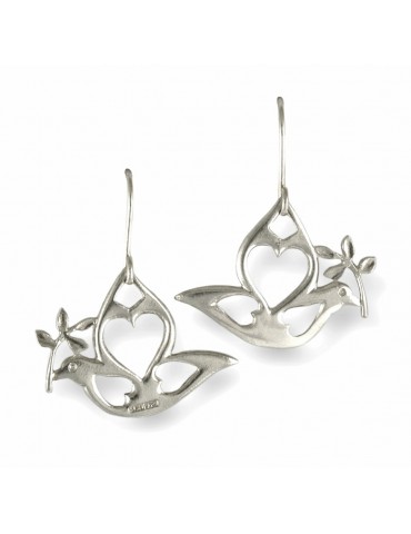 Sirokoru, Rauhankyyhky, Eco Silver Earrings