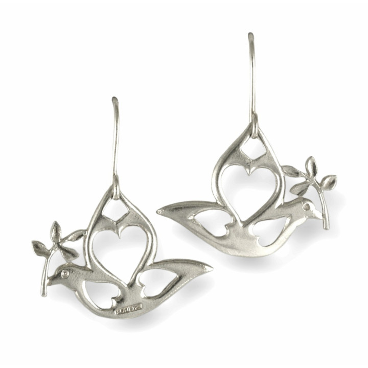 Sirokoru, Rauhankyyhky, Eco Silver Earrings