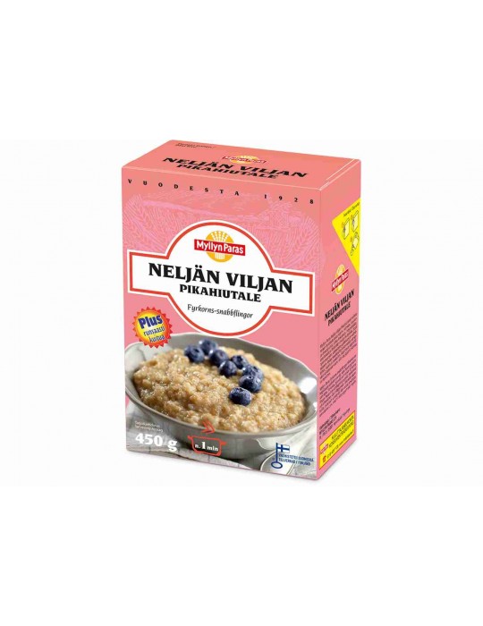 Myllyn Paras, Neljän Viljan Pikahiutale, Four Cereal Instant Flakes 450g