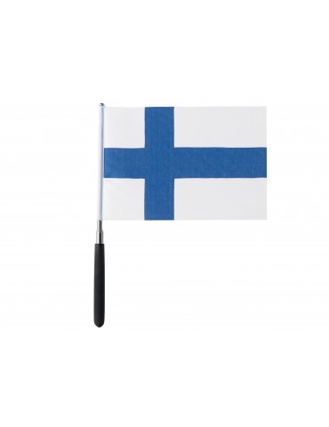Aurora Borealis, Finland Hand Flag with Telescopic Rod 54cm