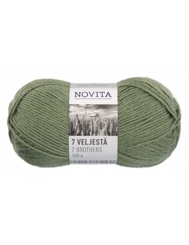 Novita, 7 Veljestä Yarn, Wool (75%) 100g