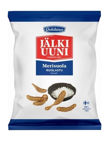 Fazer, Oululainen Jälkiuuni Merisuola, Oven-baked Rye Crisps with Sea Salt 130g