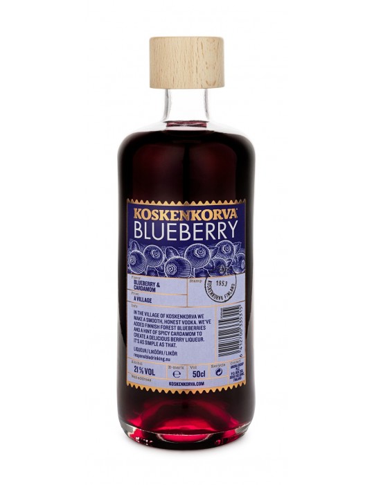 Koskenkorva, Blueberry Liqueur with Cardamom 21% 0,5l -COMES SOON
