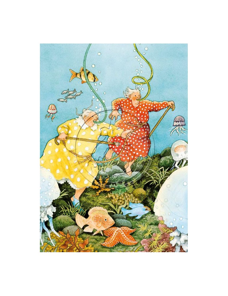 Inge Löök, Postcard, Women Diving