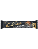 Fazer, Crunchy Black Edition, Milchschokoladenriegel mit Lakritztoffee & salzigen Weizencrisps 55g
