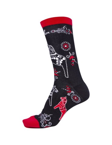 Frost, Dala Horse Kurbits, Socks for Adults, 2 sizes