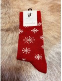 Bengt & Lotta, Merino Woll Socks, Snowstar red medium, 2 sizes