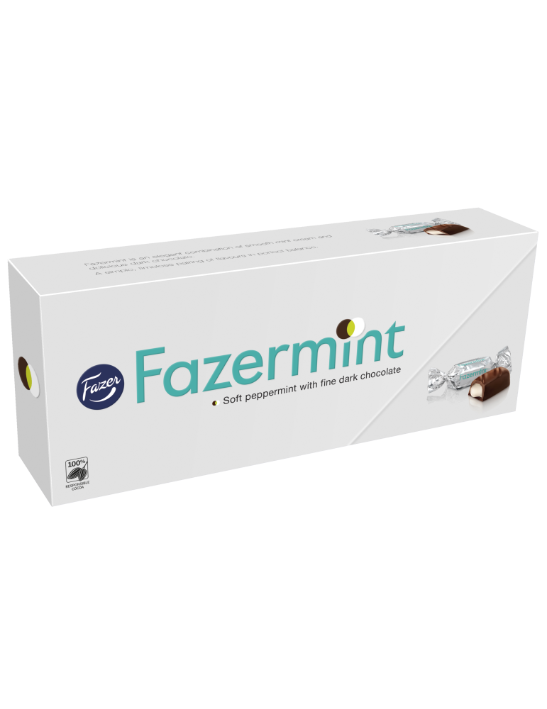 Fazer, Fazermint, Dark Chocolate with Mint Filling Pralines 270g
