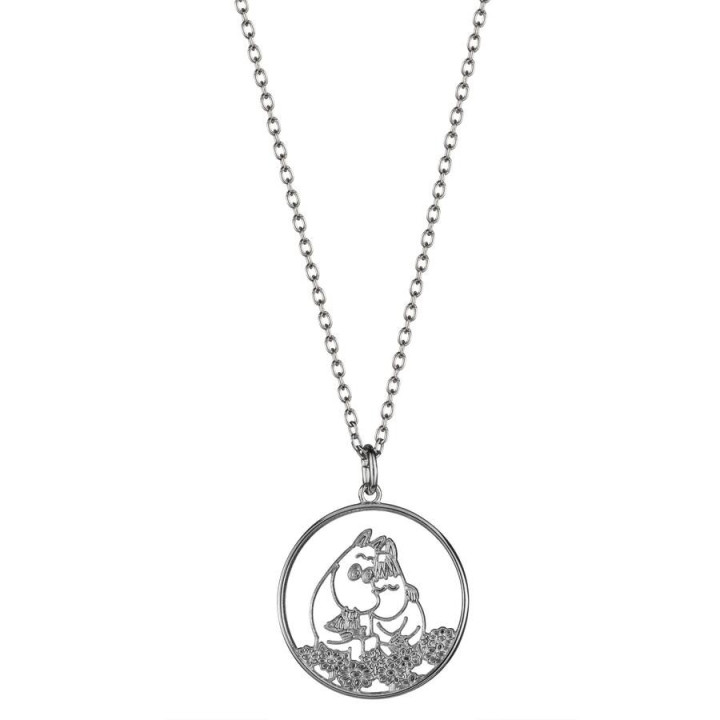 Lumoava Moomin My Love Silberanhänger mit Kette 45/50cm