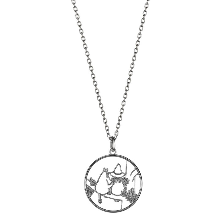 Lumoava Moomin Friendship Silberanhänger mit Kette 45/50cm