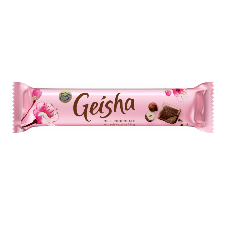Fazer Geisha Milk Chocolate with Hazelnut Nougat Filling Bar 37 g