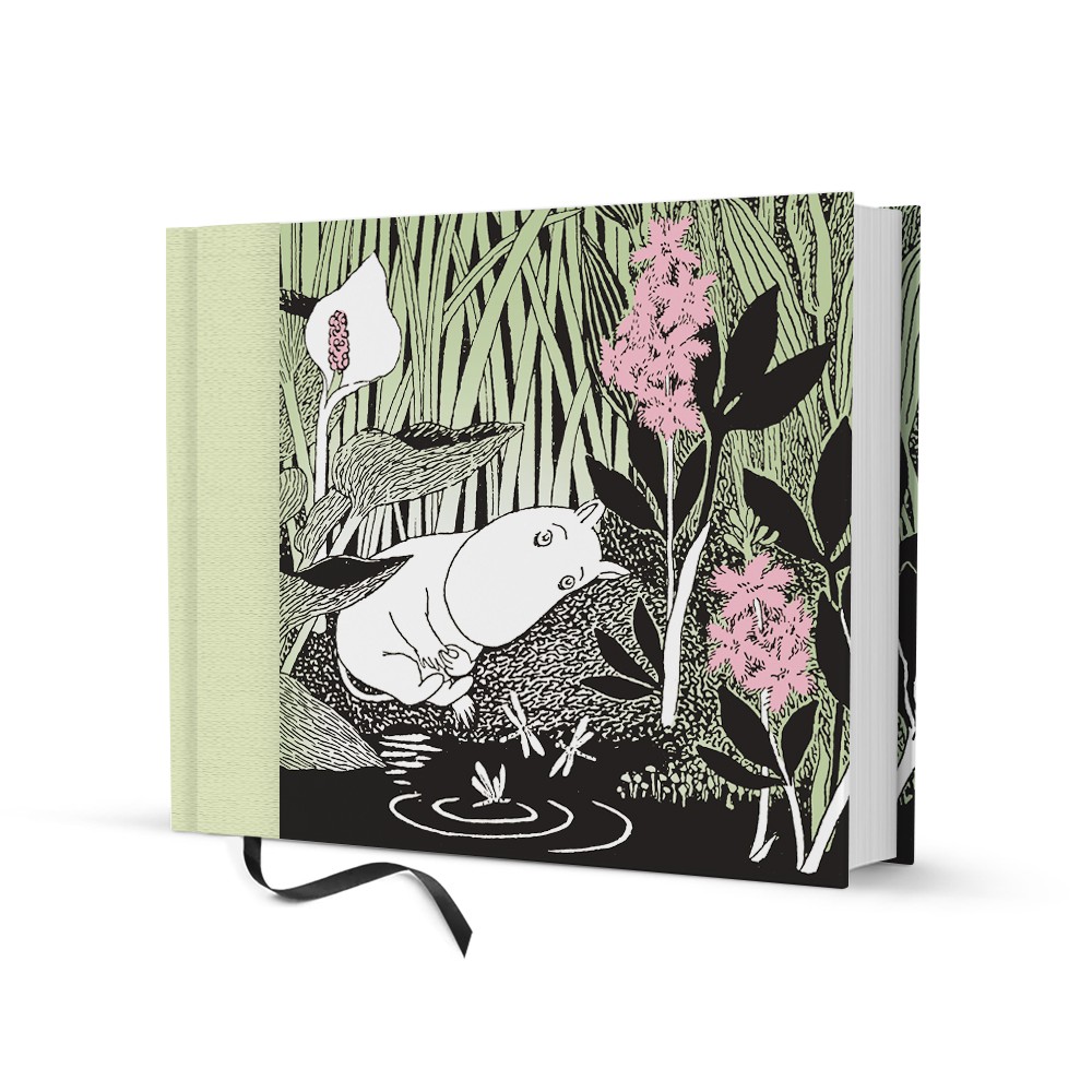 Putinki, Moomin, Notebook hardcover, Thoughtful green 20,5x16,5cm