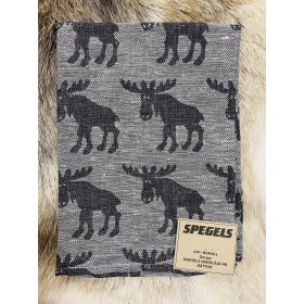 Spegels Moose, Kitchen Towel small, gray-black 50x34cm