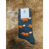 Bengt & Lotta, Fox, Merino Woll Socks, gray medium, 2 sizes