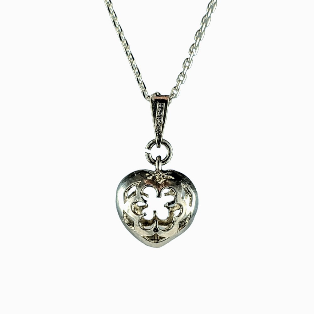 Sirokoru, Wiesenblume, Anhänger aus Öko-Silber mit Silberkette