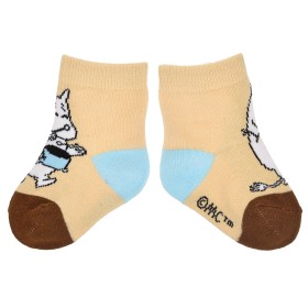 Nordic Buddies, Socks for Babies, Moomintroll drumming (3 sizes), light brown