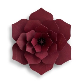 Lovi, 3D Holzdekoration, Blume, dunkelrot 15cm
