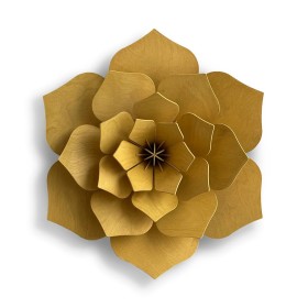 Lovi, 3D Holzdekoration, Blume, honiggelb 15cm