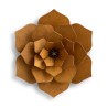 Lovi, 3D wooden Decoration, Flower, cinnamon brown 15cm