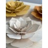 Lovi, 3D Holzdekoration, Blume, zimtbraun 15cm