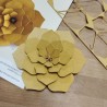Lovi, 3D Holzdekoration, Blume, honiggelb 15cm
