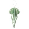 Lovi, 3D Wooden Decoration, Jellyfish mint green 12cm