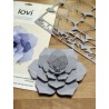 Lovi, 3D wooden Decoration, Flower, flax blue 15cm