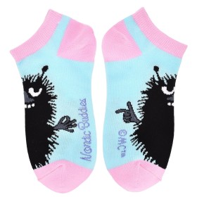 Nordic Buddies, Women's Ankle Socks, Stinky, light blue-pink 36-42