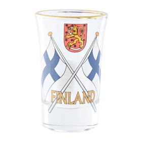 Finland Flags, Shot Glass 7cm