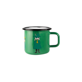 Muurla, Moomin Retro, Enamel Mug, Snufkin green 0,37l