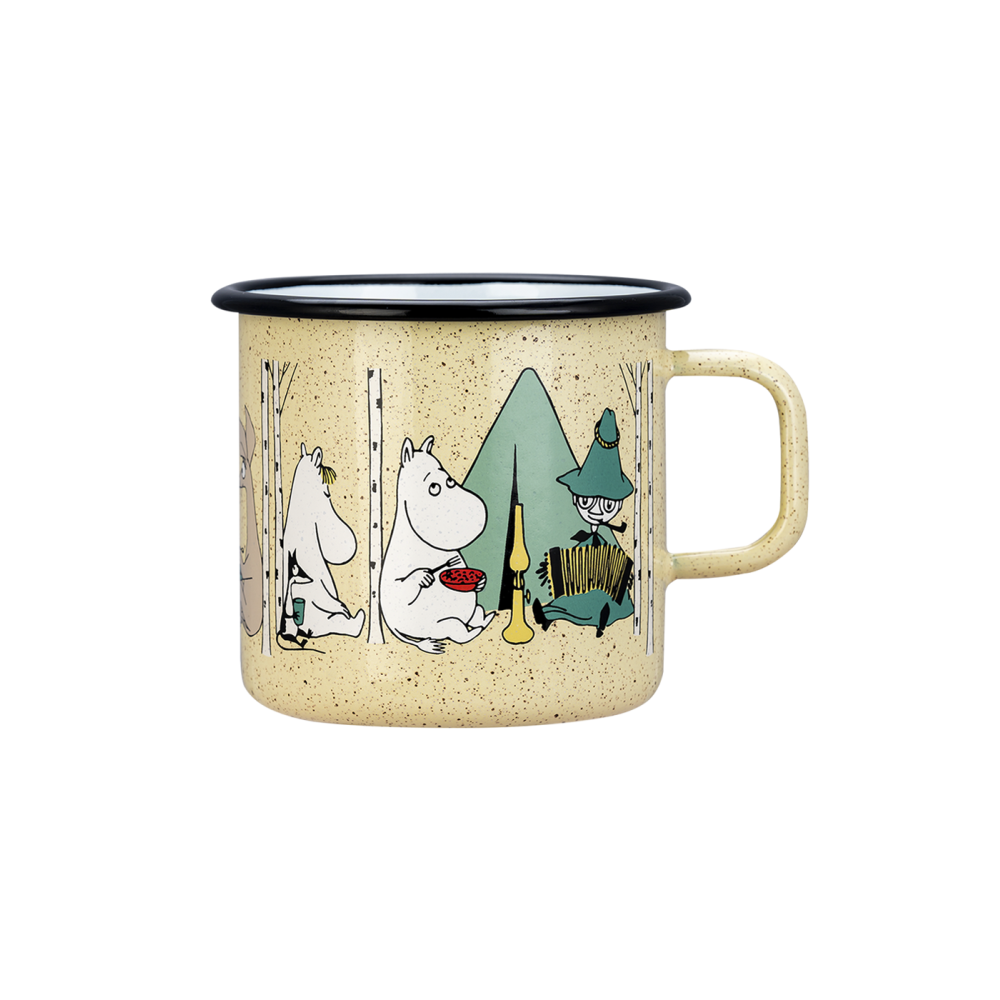 Muurla, Moomin Campers, Enamel Mug yellow 0,8l