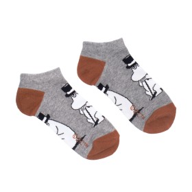 Nordic Buddies, Moomin, Ankle Socks for Men, Moominpappa gray-brown 40-45