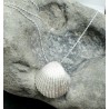 Sirokoru, Simpukka, Shell Eco Silver Pendant with Silver Chain -MAY SPECIAL