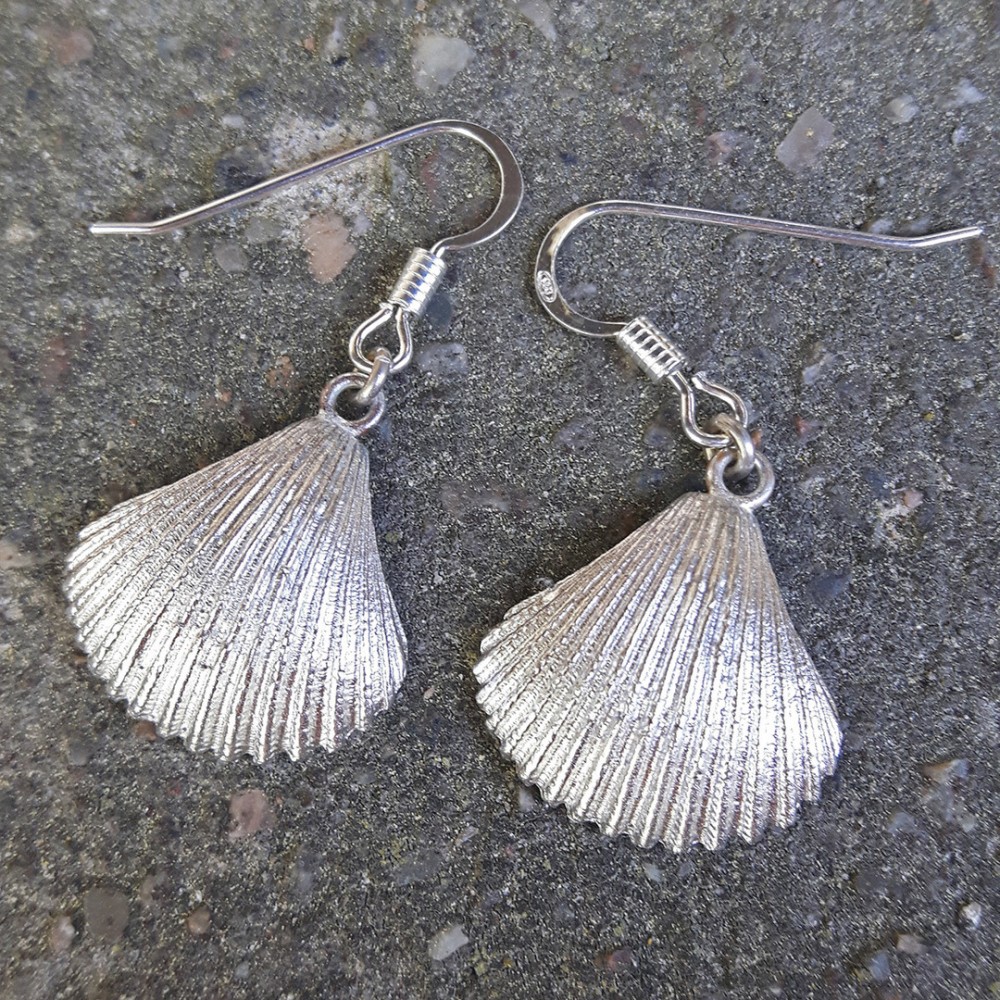 Sirokoru, Näkinkenkä, Seashell Eco Silver Earrings